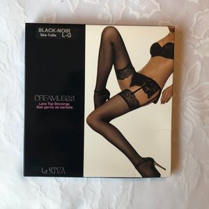 BRAND NEW La Senza Lace Top Stockings